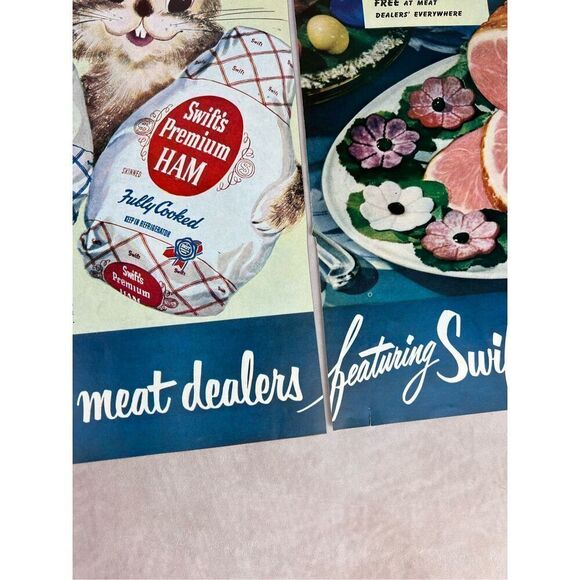 Vintage 1951 Swifts Premium Easter Ham Vintage Ad Magazine Print Foods Meats - Picture 5 of 10